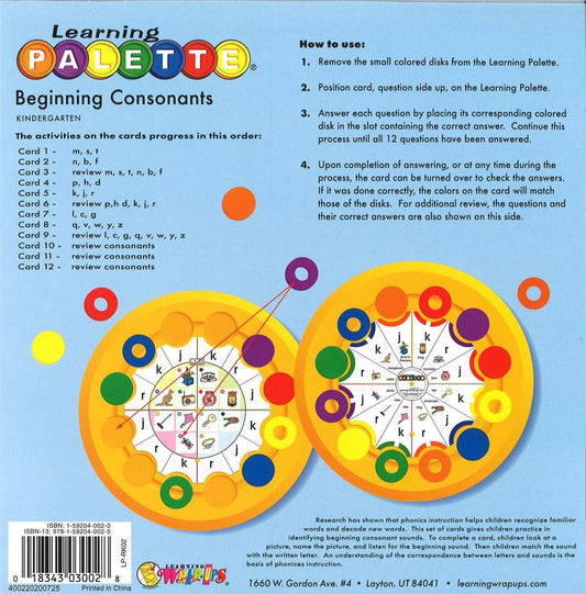 Kindergarten: Beginning Consonant