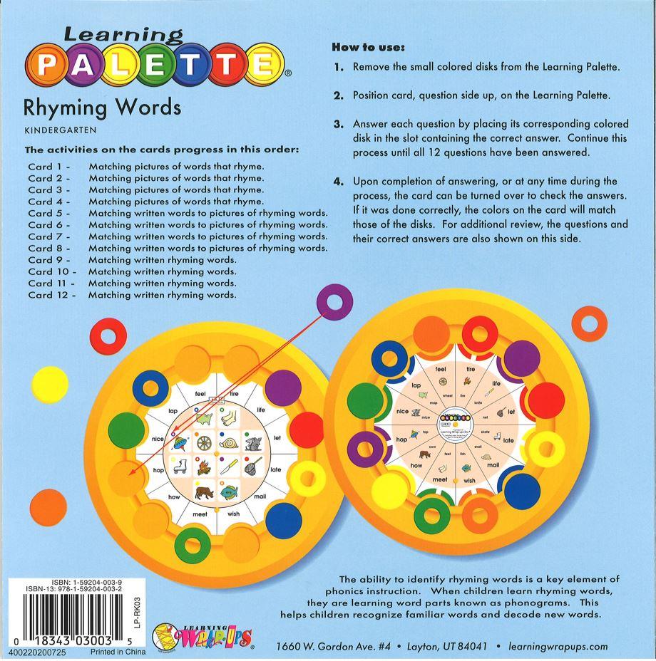 Kindergarten: Rhyming Words