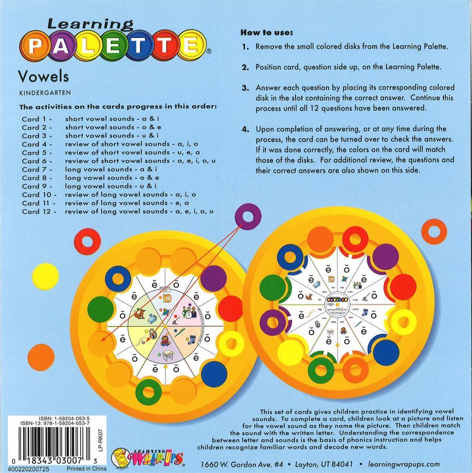 Kindergarten: Vowels