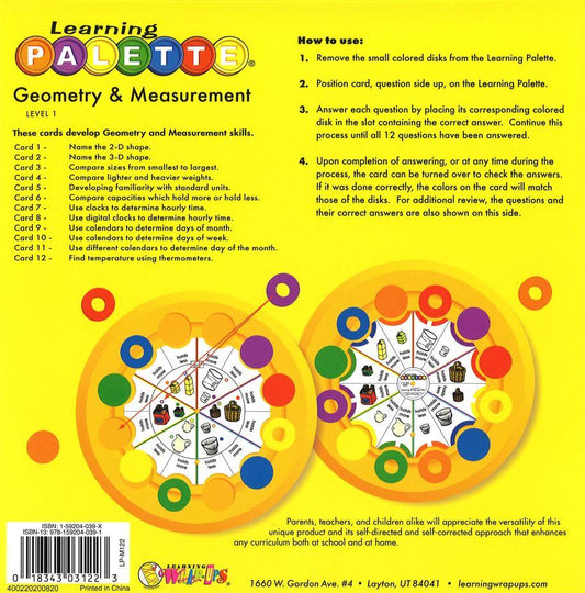 1st Grade: Geometry & Measurement