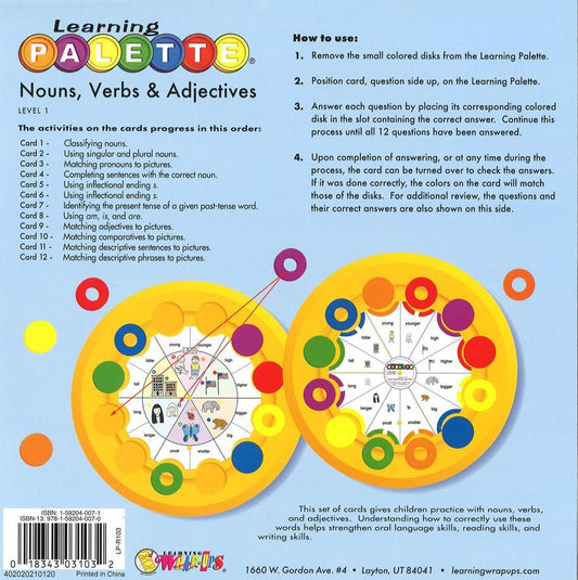 1st Grade: Nouns, Verbs, Adjectives